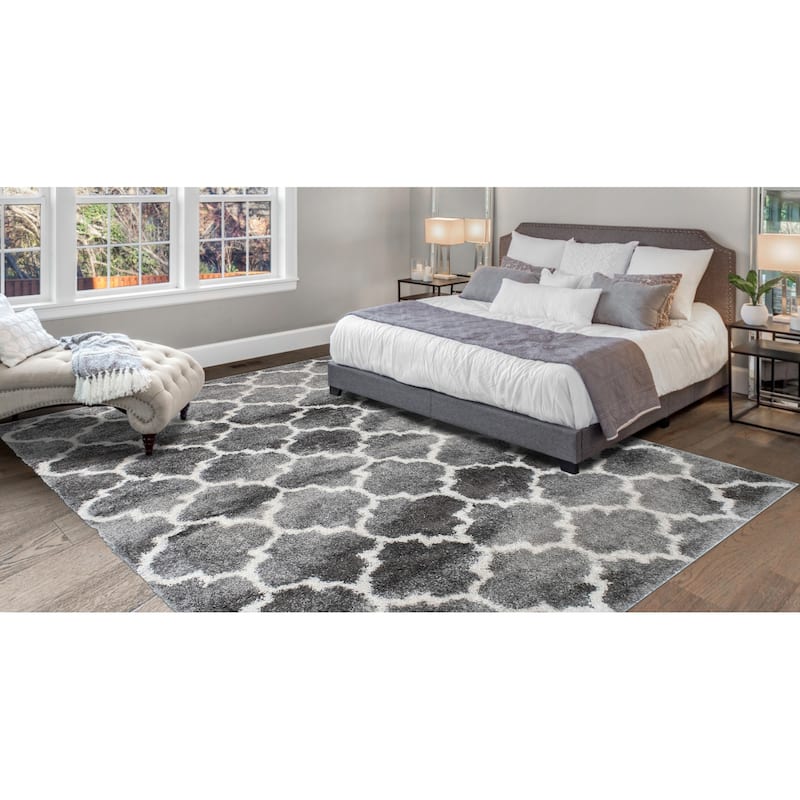 Noori Rug Lux Ava Trellis 2-Inch Shag Rug