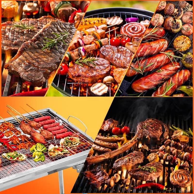 Barbecue Grill Portable BBQ Charcoal Grill Smoker Grill