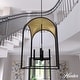 preview thumbnail 1 of 7, Hunter 18" Dukestown 4-Light Pendant - Kitchen Island, Dining Room, Entry - Industrial, Contemporary, Transitional Natural Iron-Gold Leaf