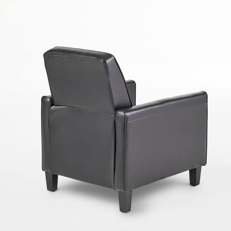 Pushback Recliner Chair, Fax Leather Armchair Push Back Accent Chair for Living Room, Home Theater Single Sofa Club Chair