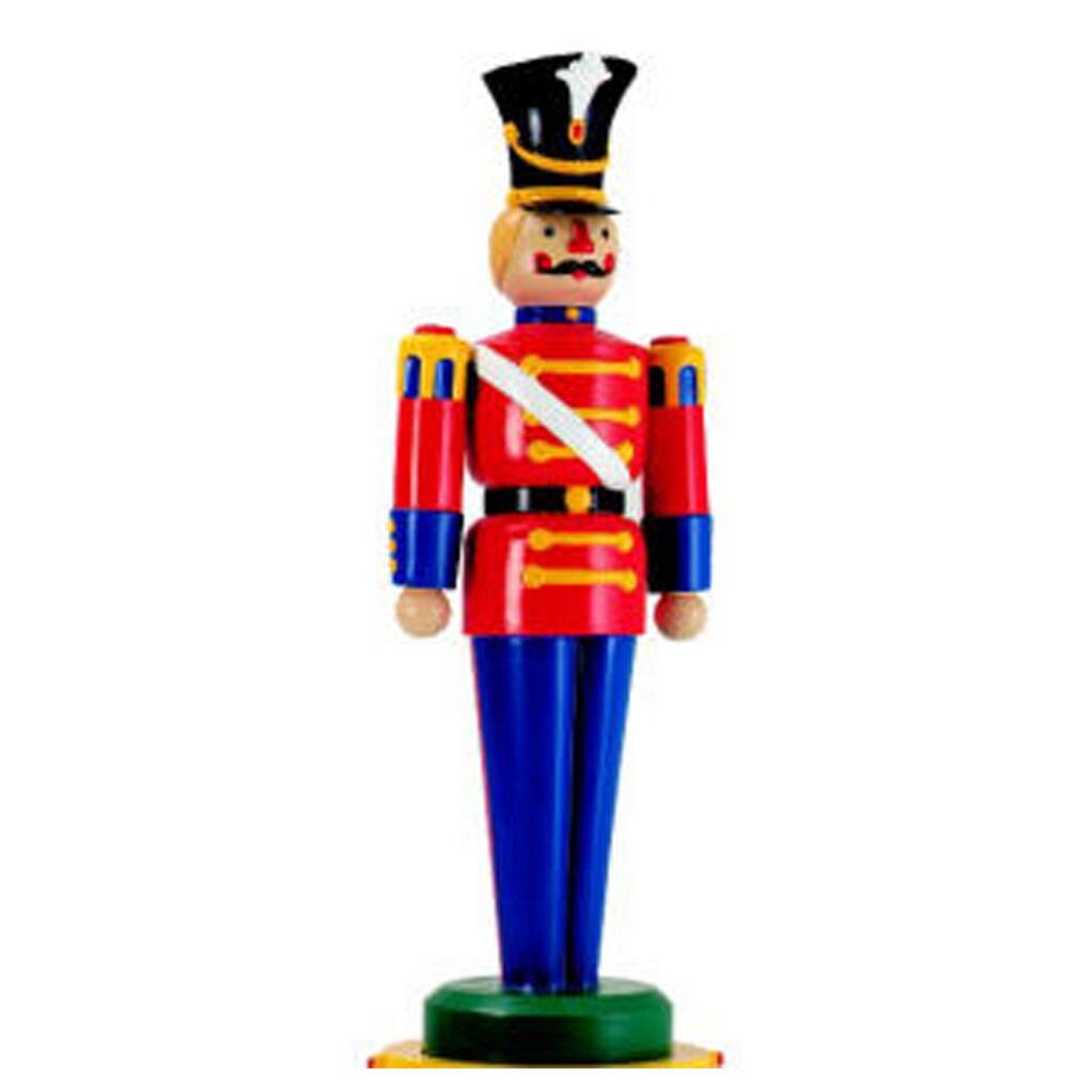 Red and Blue Toy Soldier