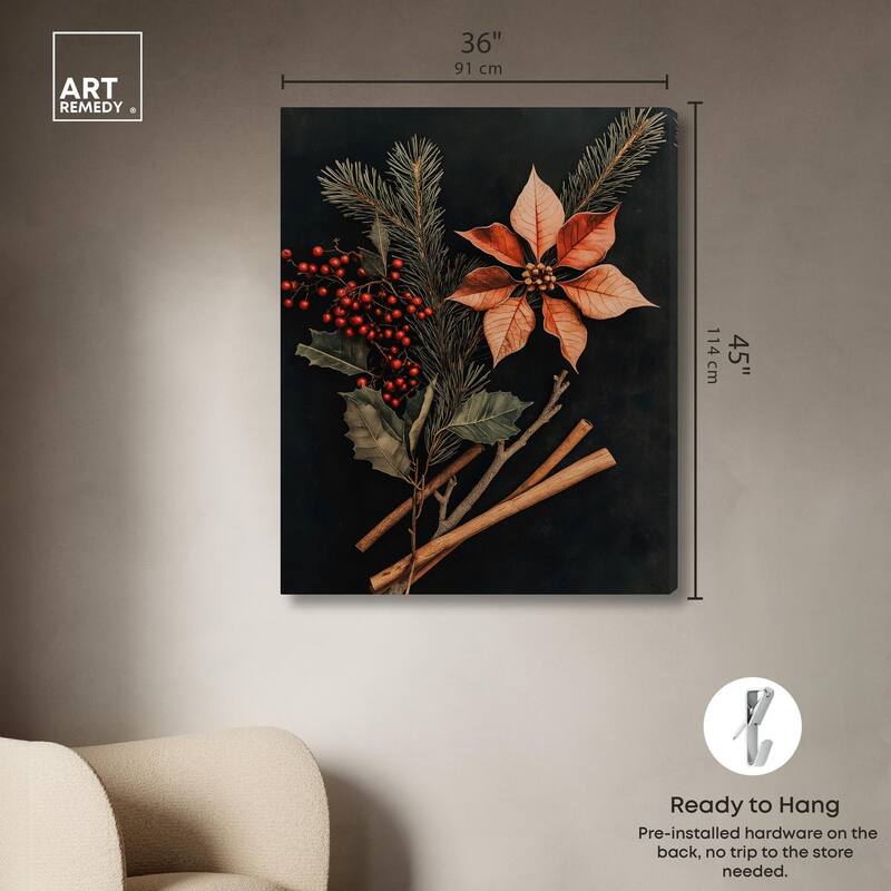 Hearth Flora Canvas by Art Remedy, Gallery Wrapped