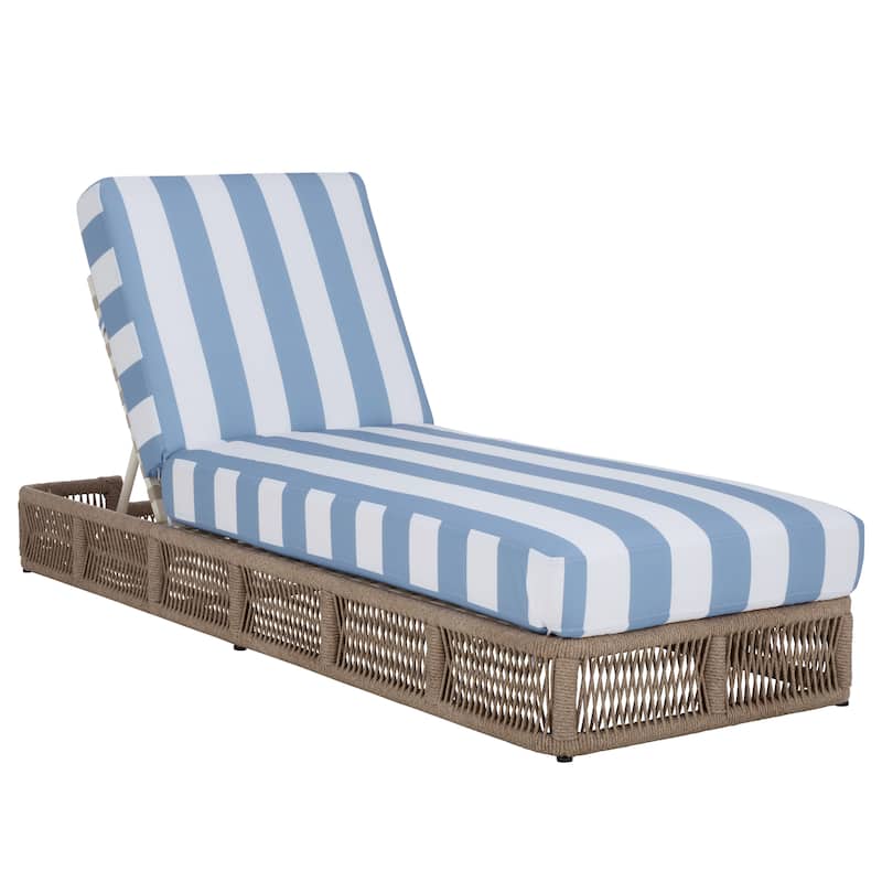 SAFAVIEH Outdoor Tinna Sun Lounger - 75"W x 25"D x 13"H