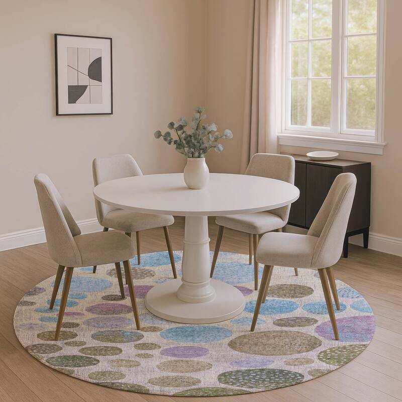 Premium Washable Super Soft Mayfield Rug - Taupe - 8' x 8'