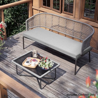 Pellebant Outdoor Settee Bench Cushion for Patio Swing Loveseat - 1PC
