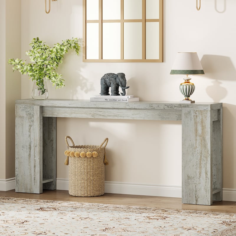 70.9" Long Console Sofa Table for Entryway Living Room - 11.81"D x 70.9"W x 33.5"H