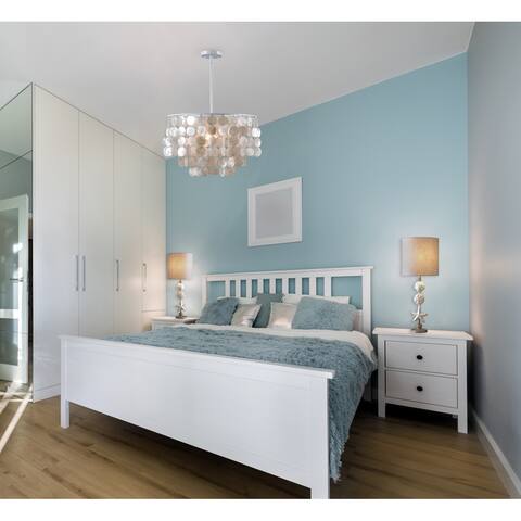 Ariel White Finish 1 Light Pendant