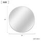 Neutypechic Modern Thin Frame Wall-Mounted Vanity Round Mirror