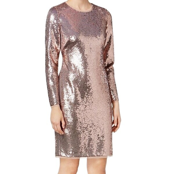 calvin klein sequin sheath dress