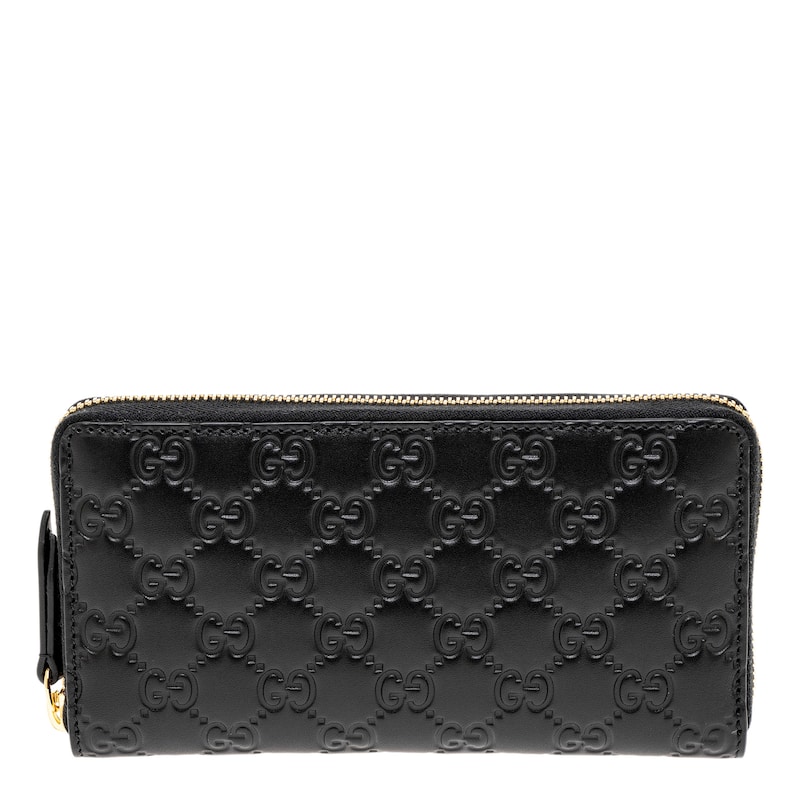 Gucci Signature Zippered Continental Wallet