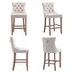 preview thumbnail 65 of 64, Contemporary Velvet Upholstered Counter Bar Stools Set of 4