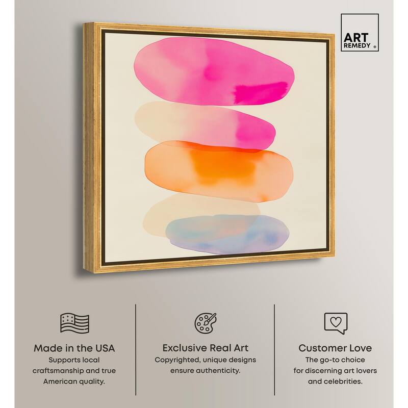 Pebble Palette Canvas by Art Remedy