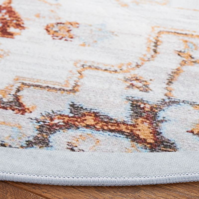 SAFAVIEH Tucson Machine Washable Slip Resistant Theodora Oriental Medallion