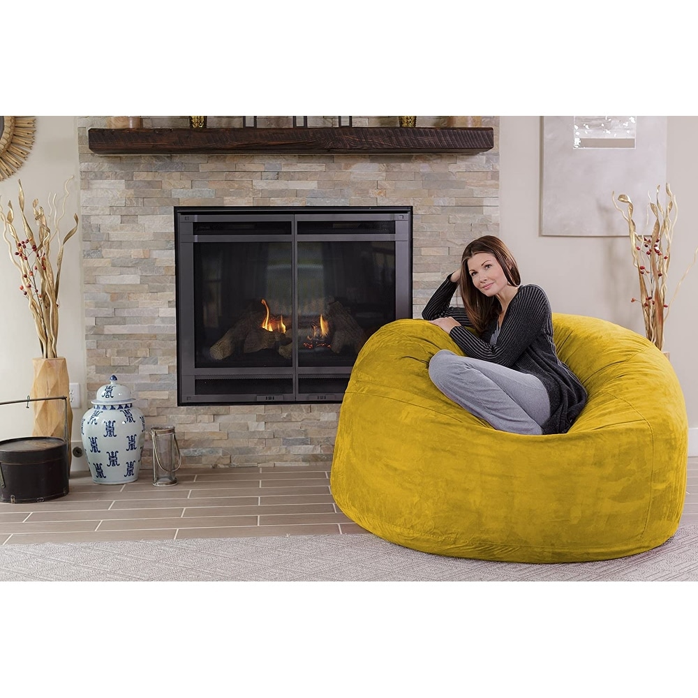 Bean Bag Chair 5 foot Memory Foam Removable Cover Bean Bags Bed Bath Beyond 8486912