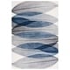 preview thumbnail 47 of 90, SAFAVIEH Hollywood Mergita Mid-Century Modern Abstract Rug 5'3" x 7'6" - Ivory/Blue