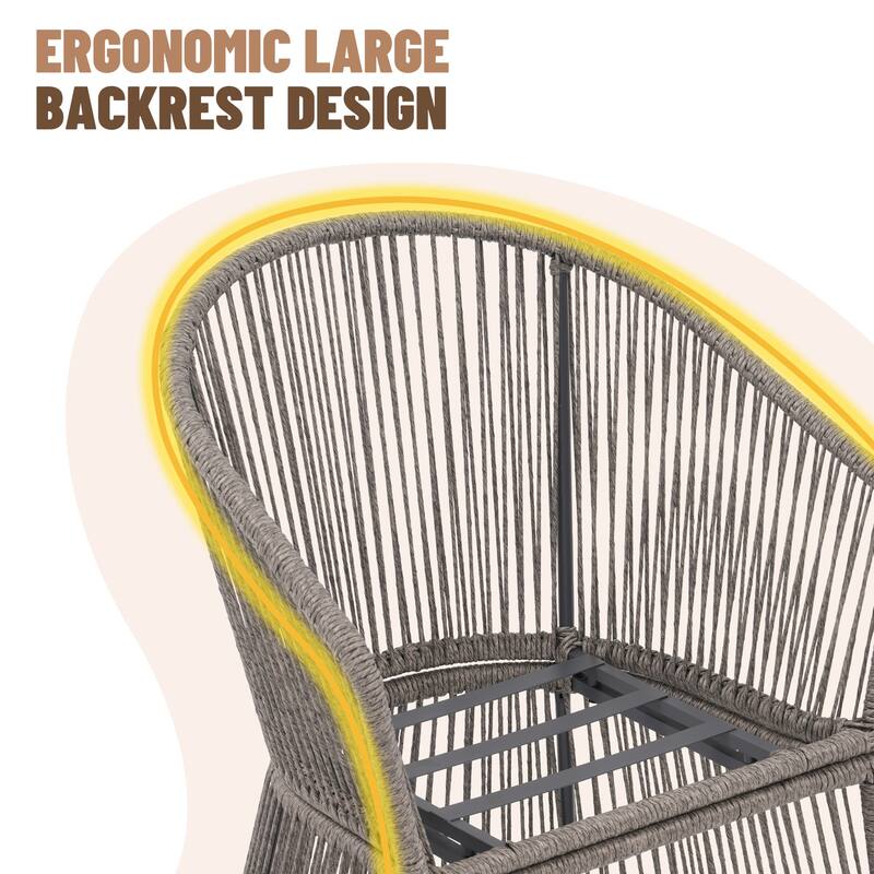 Expandable Aluminum Outdoor Dining Set with 6 PE Wicker Chairs