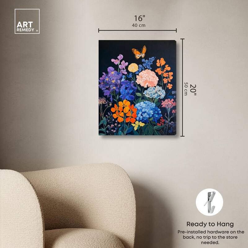 Twilight Blossoms I Canvas by Art Remedy, Gallery Wrapped