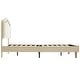 preview thumbnail 6 of 15, Beige Upholstered Platform Bed with Curve LED Headboard, Full Size
