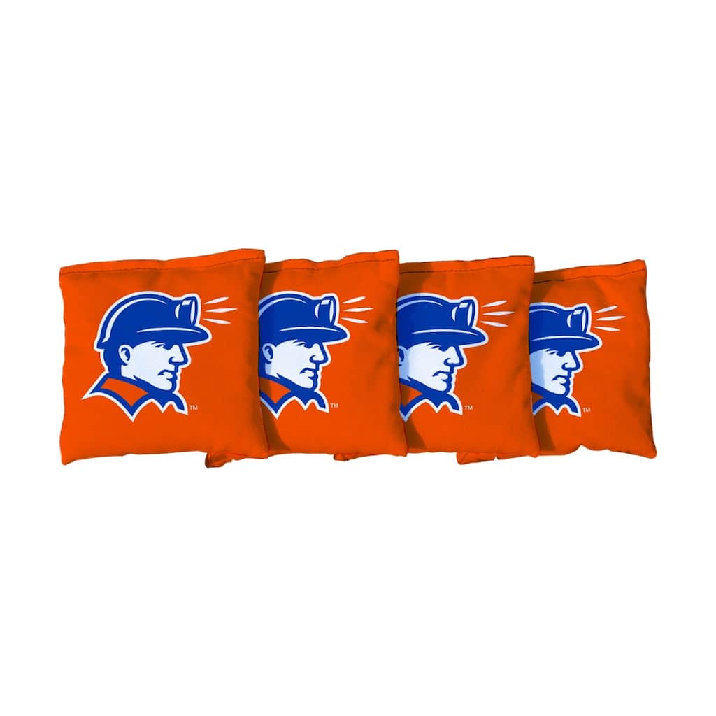 Wisconsin Platteville Pioneers Orange Cornhole Bags
