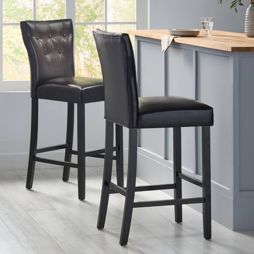 Donner 31-inch Bonded Leather Barstool (Set of 2) by Christopher Knight Home