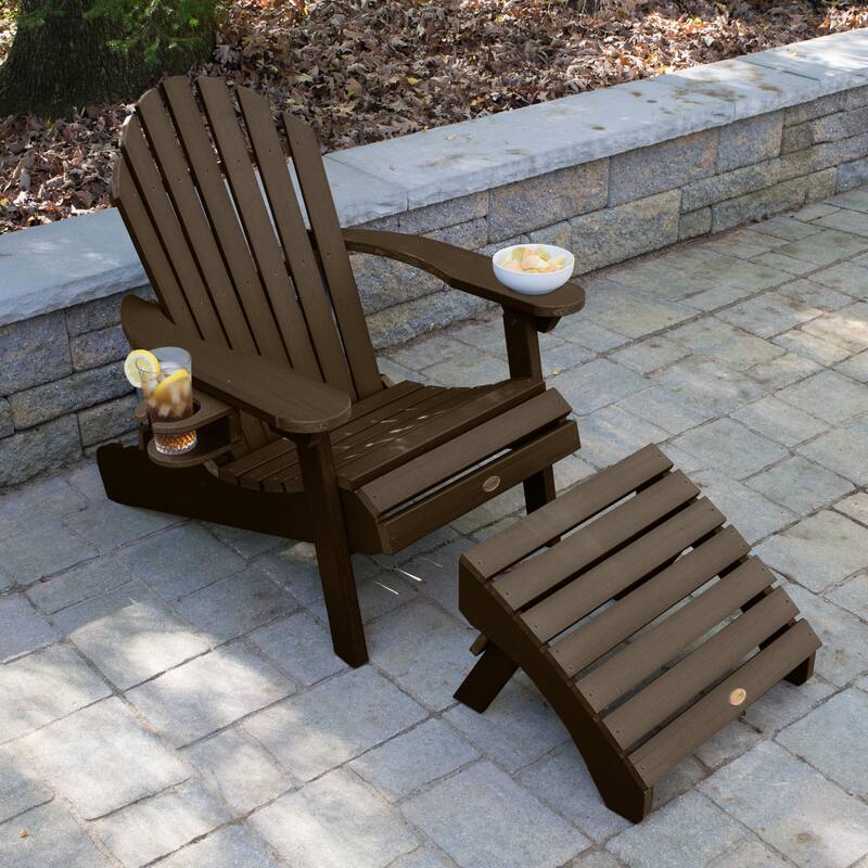 Mandalay Outdoor Chair, Ottoman, and Cupholder Set