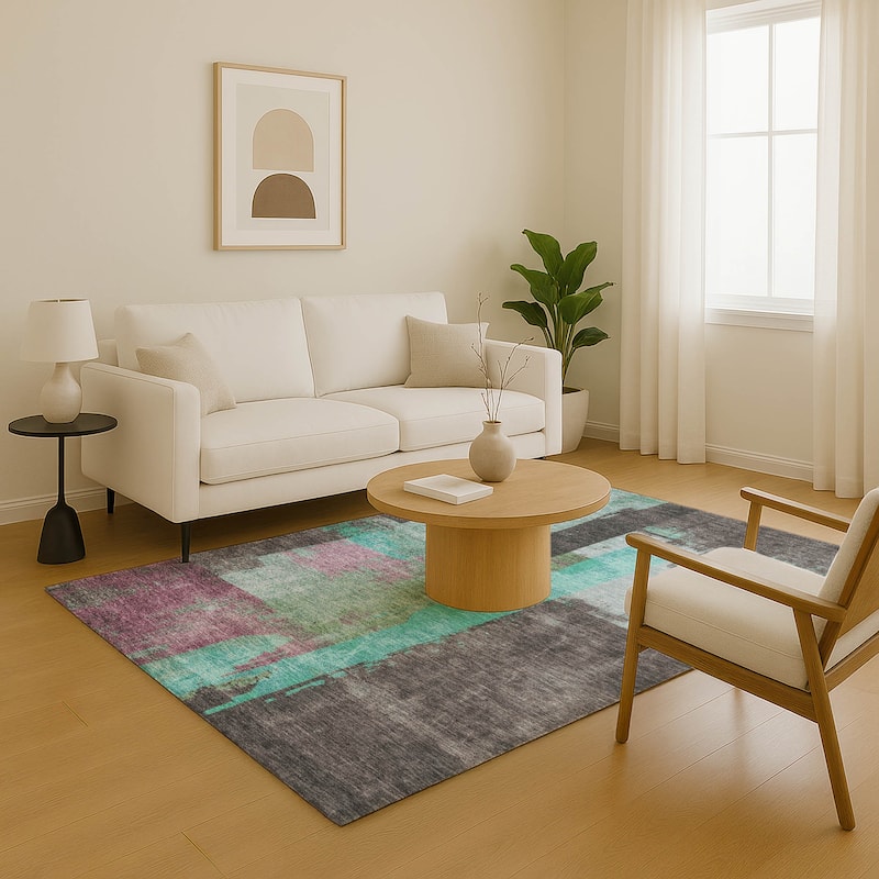 Premium Washable Super Soft Abstract Contemporary Mayfield Rug