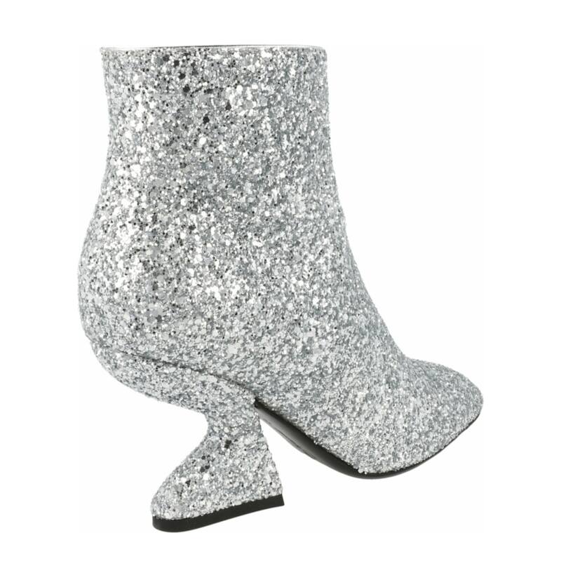 Ferragamo Sal 85 Glitter Ankle Booties