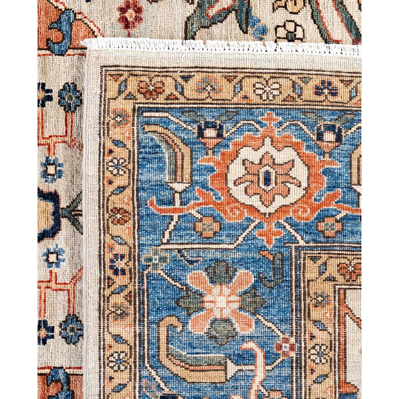 Serapi One-of-a-Kind Hand-Knotted Area Rug - Ivory - 8' 2" x 10' 0"