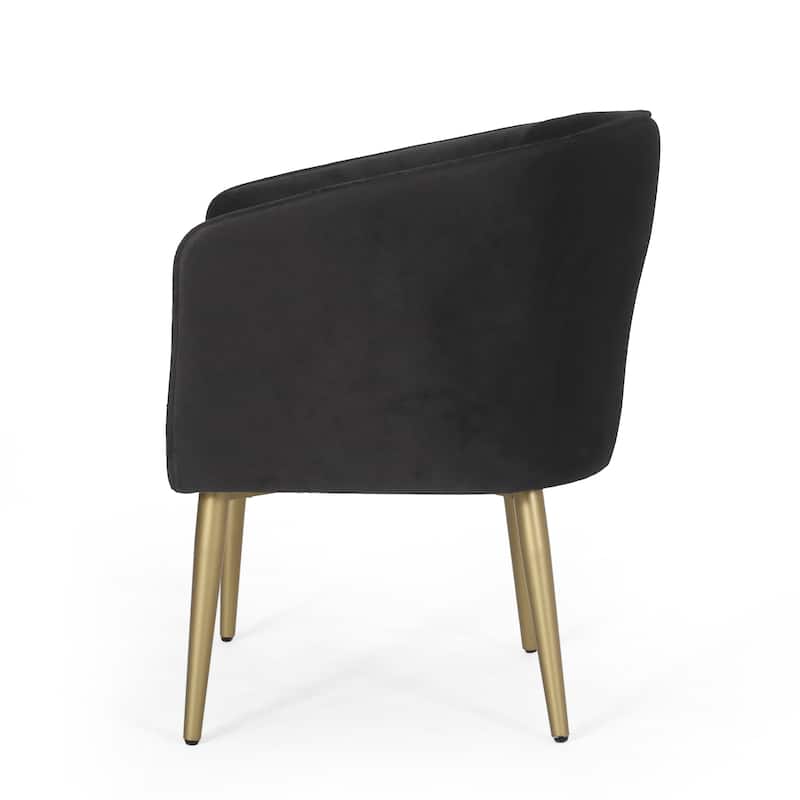Deshler Modern Glam Tufted Velvet Dining Chair by Christopher Knight Home - 27.50" L x 23.75" W x 31.00" H