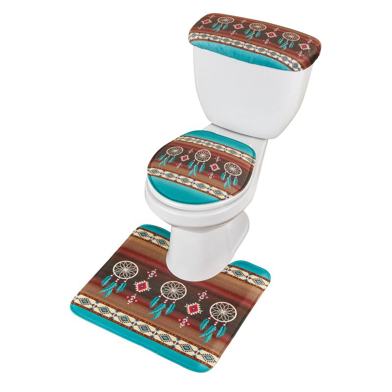 Southwest Dreamcatcher Commode Set - 22.5 x 0.13 x 9.75