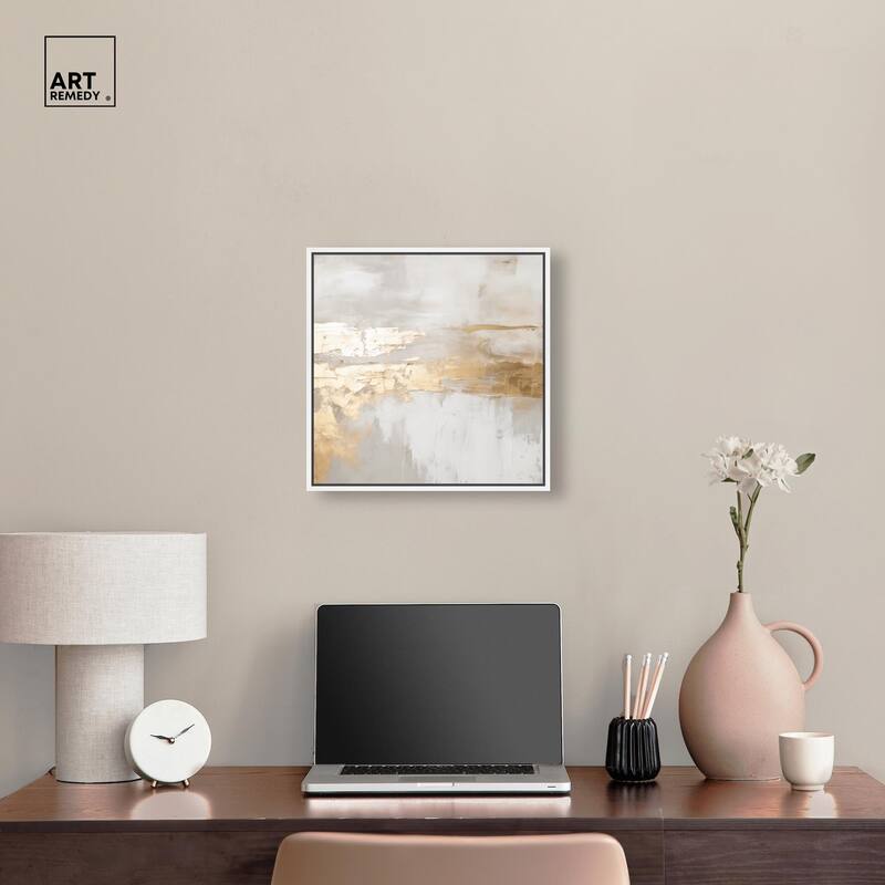 Melted Goldscape II Canvas by Art Remedy