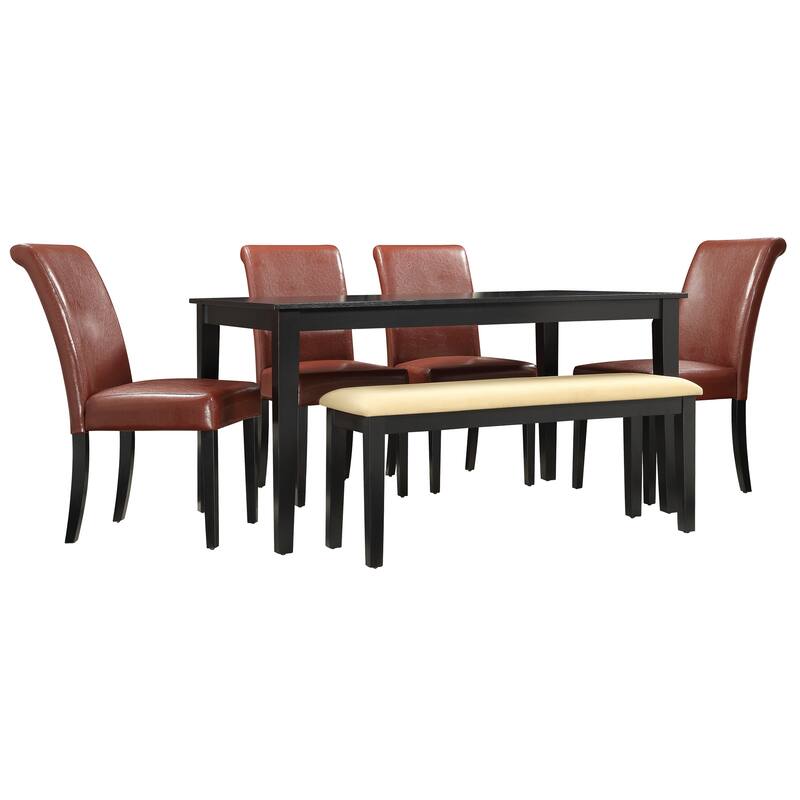 Wilmington 60" Black Finish Dining Set by iNSPIRE Q Classic