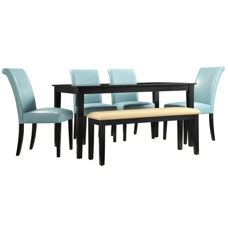 Wilmington 60" Black Finish Dining Set by iNSPIRE Q Classic
