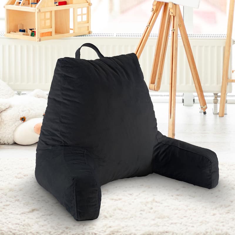 Cheer Collection Kids Memory Foam TV And Reading Pillow - Black