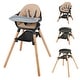 preview thumbnail 6 of 8, 6 in 1 Convertible Wooden Highchair Baby High Chair with Double Tray Brown