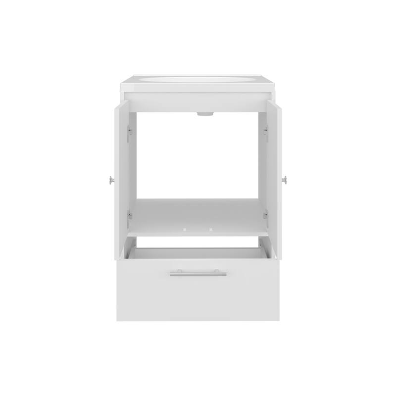 Bathroom Vanity with minimalist design , 2 Doors, 1 Drawer with durable engineered wood
