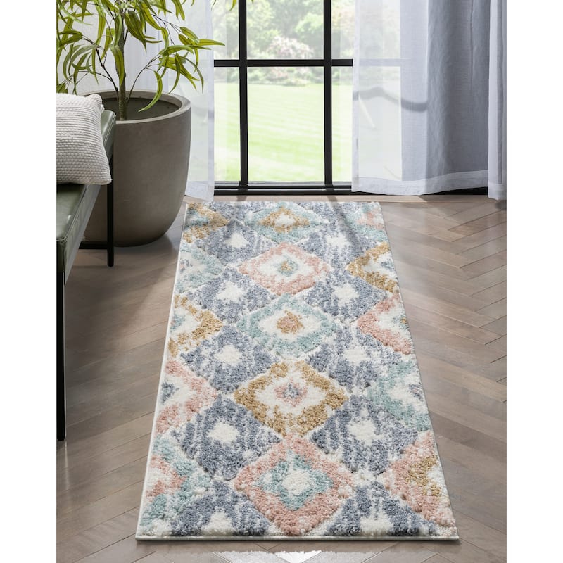 Well Woven Delia Helios Modern Ikat Area Rug