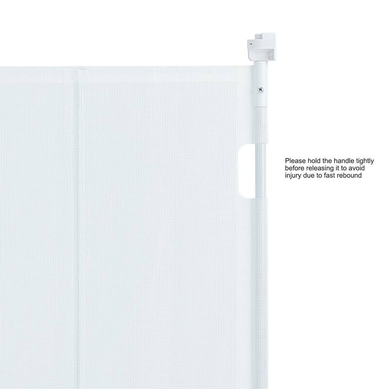 Mesh Foldable Wide Retractable Baby Gate Suitable for Playrooms Kitchens Or Hallways