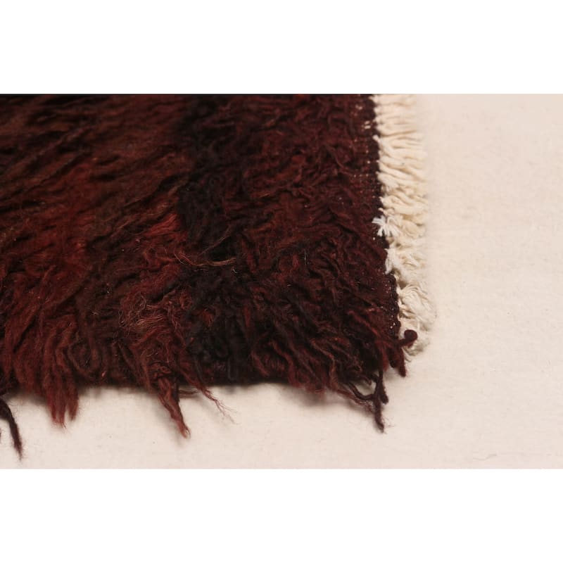 ECARPETGALLERY Hand-knotted Marrakech Burgundy Wool Rug - 8'1 x 9'11