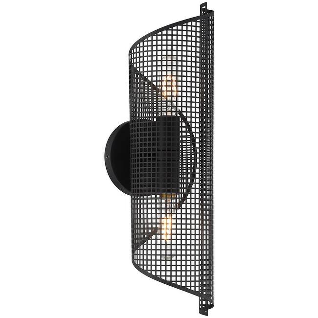 Savoy House 9-8030-2 Hillbourne 20" Tall Bathroom Sconce - Matte Black