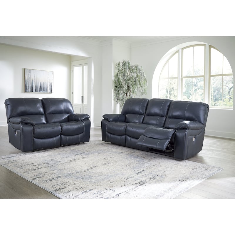 Signature Design by Ashley Leesworth Blue 2-Piece Upholstery Package - 88"W x 41"D x 41"H