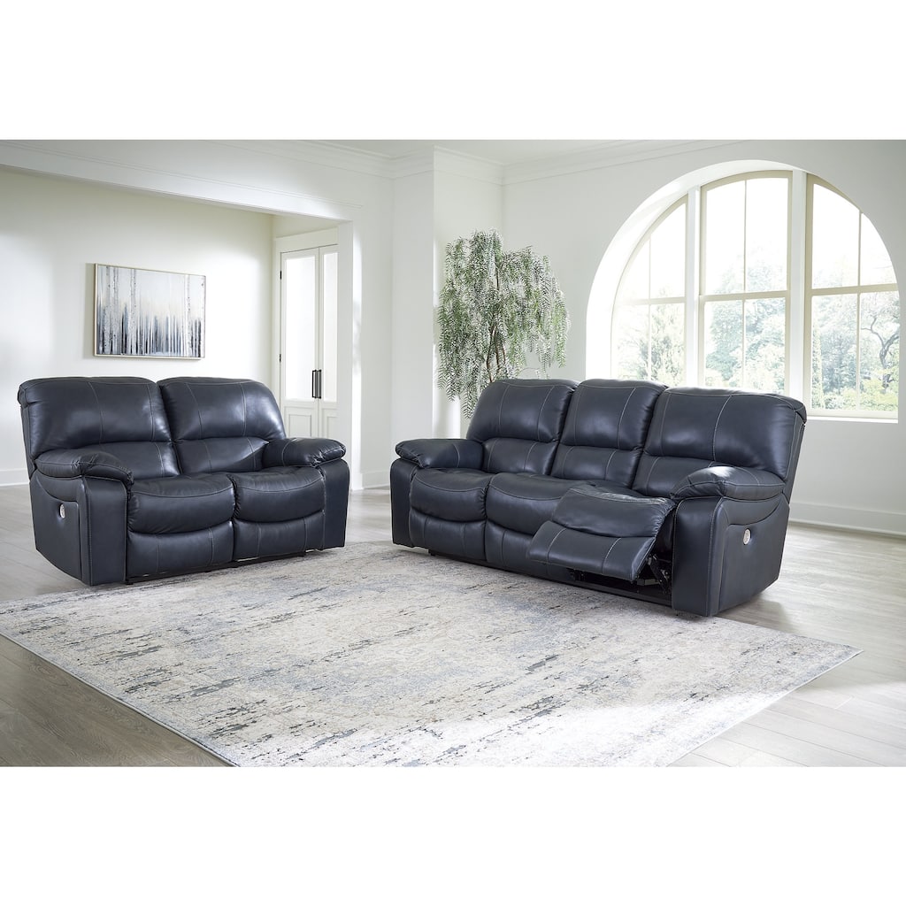 Signature Design by Ashley Leesworth Blue 2-Piece Upholstery Package - 88"W x 41"D x 41"H
