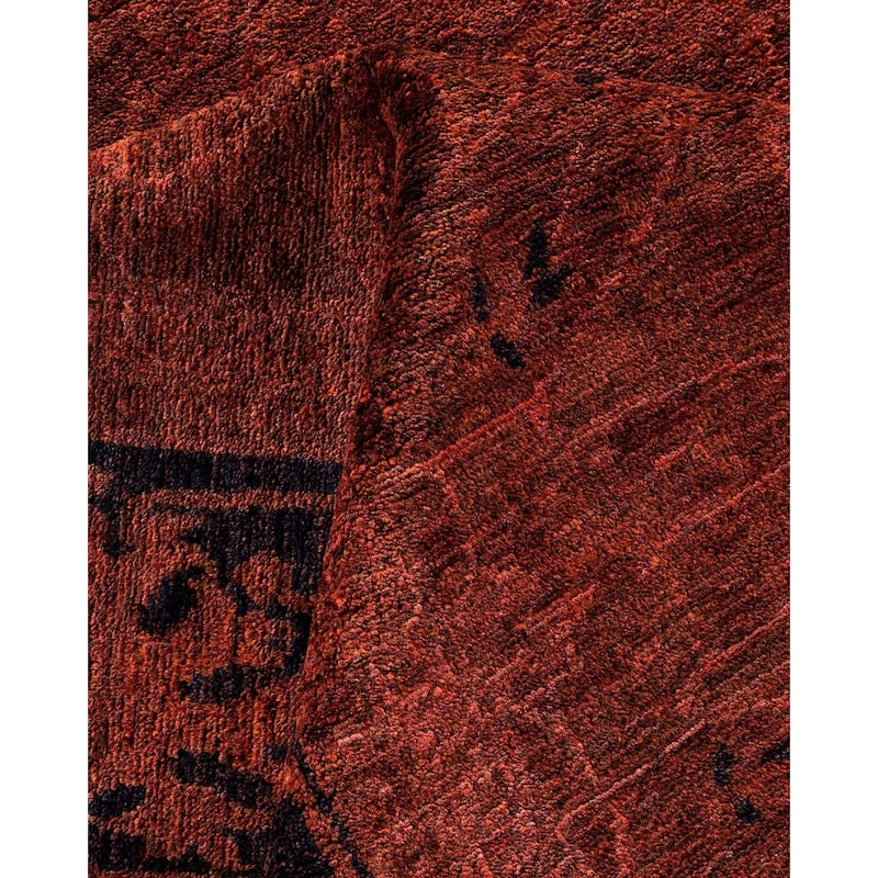 Vibrance, One-of-a-Kind Hand-Knotted Area Rug - Brown, 8' 1" x 9' 10" - 8' 1" x 9' 10"