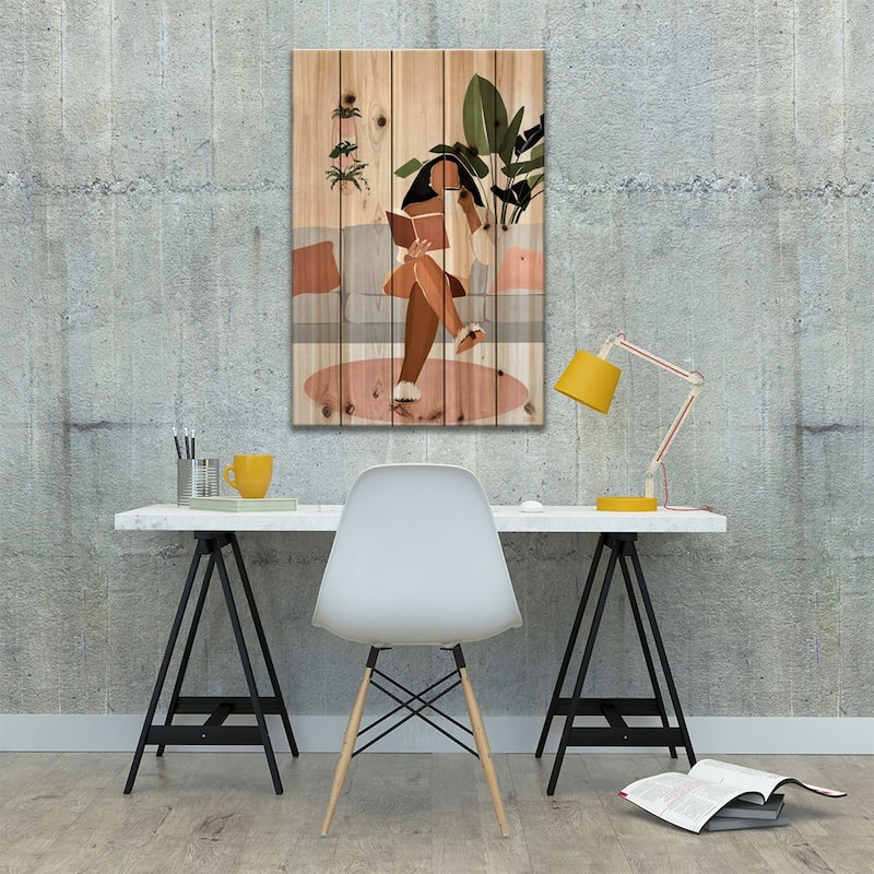 Lounge Print On Wood by Bria Nicole - Multi-Color