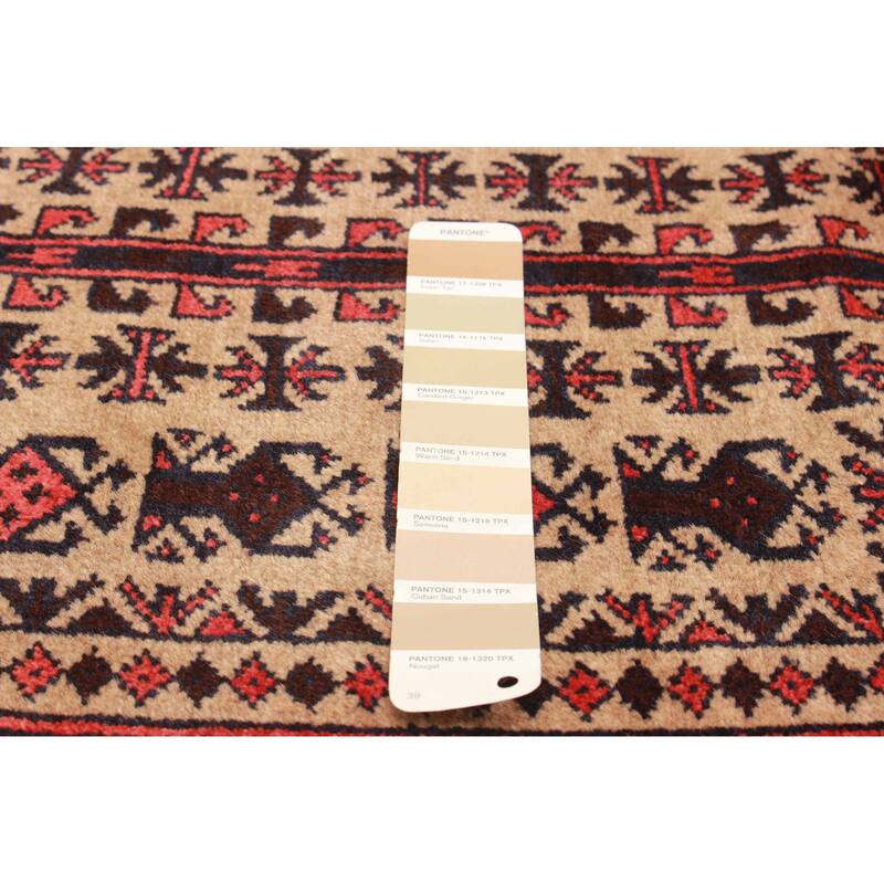 Teimani Tan Rug 3'1" x 5'2" - 3'1 x 5'2