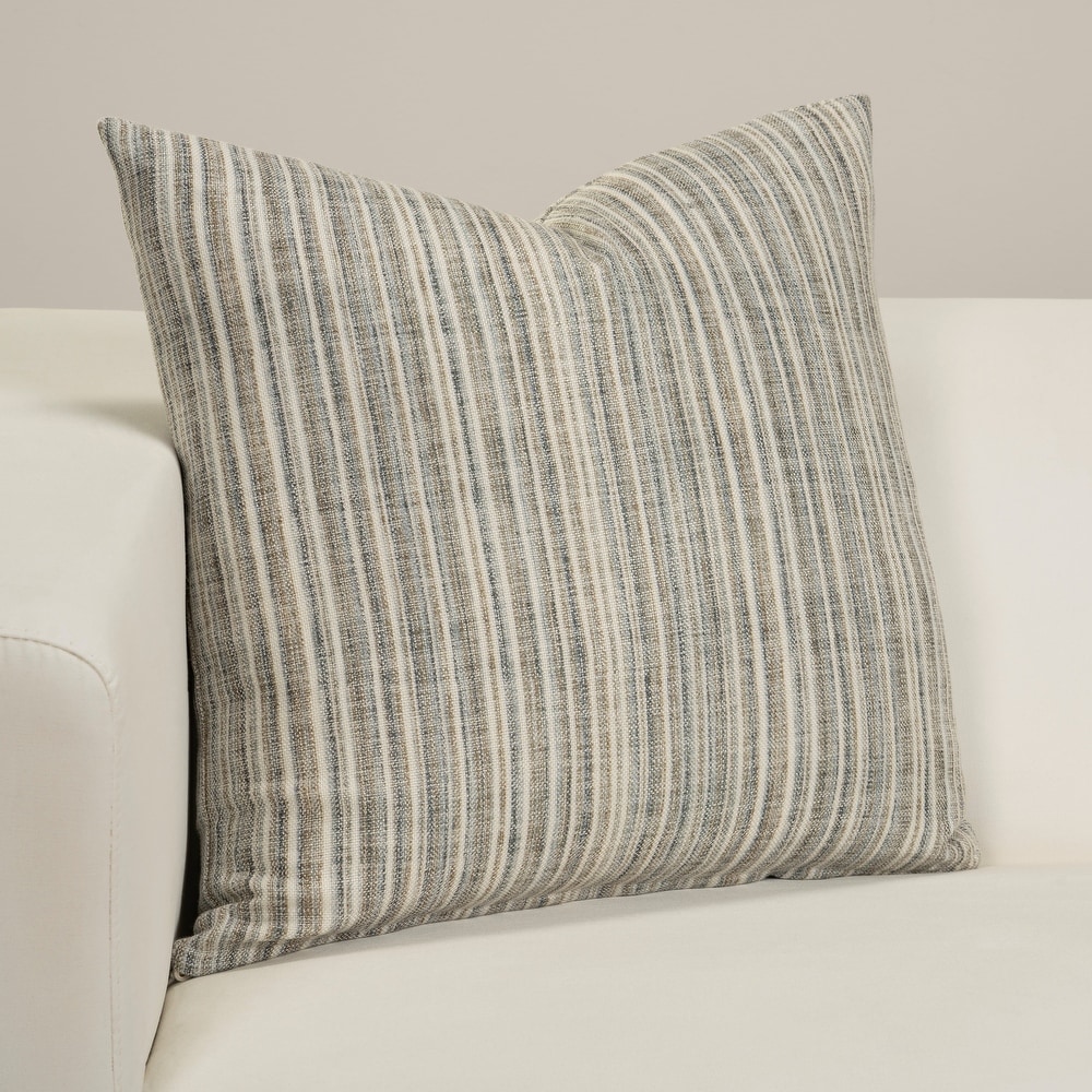 gray striped throw pillows