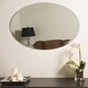 preview thumbnail 10 of 11, Decor Wonderland Frameless Oval Beveled Mirror