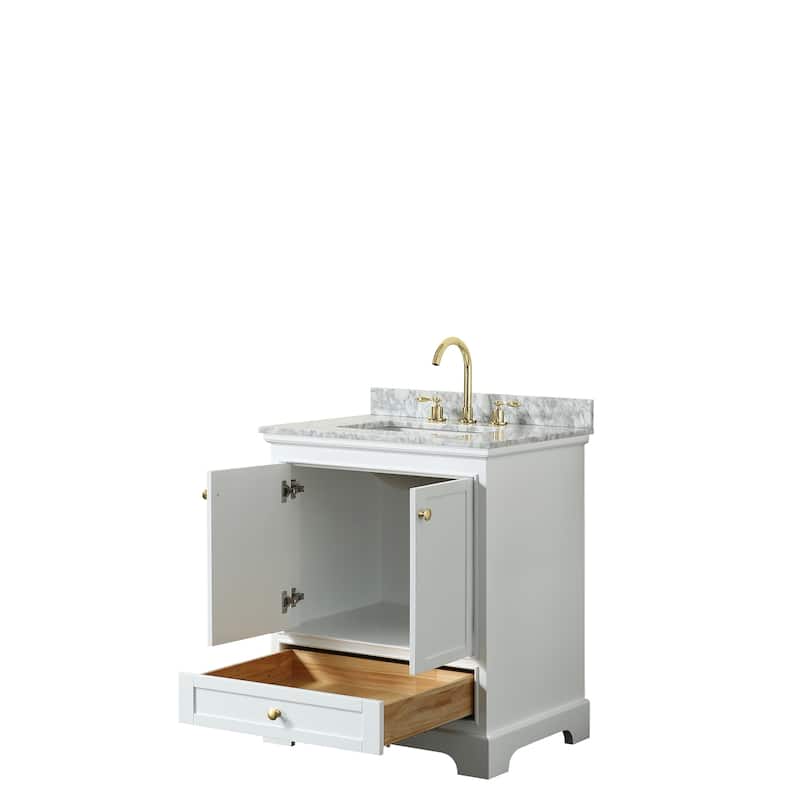 Deborah 30-inch Single Vanity, Square Sink, No Mirror
