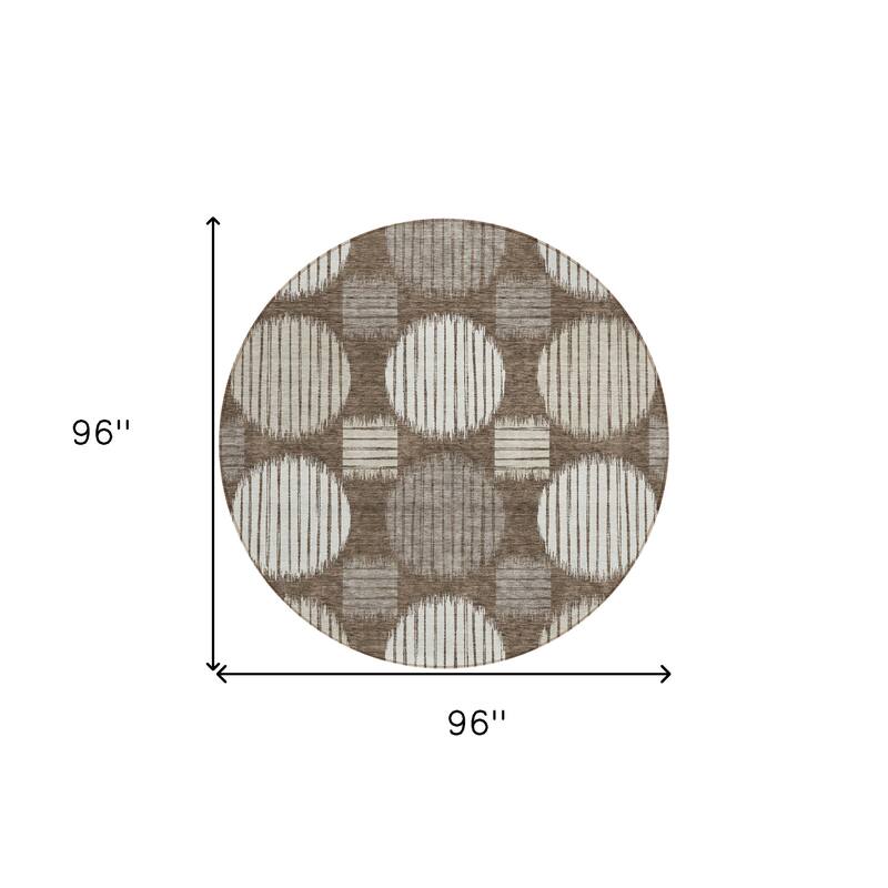 HomeRoots Geometric Transitional Rectangle Outdoor Rug