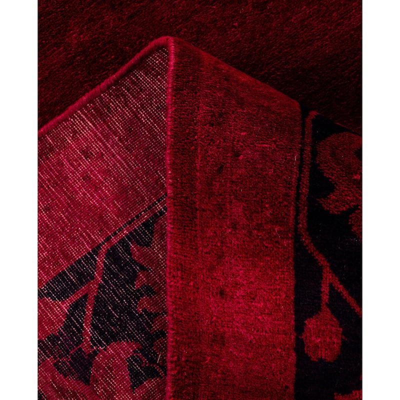 Overdyed One-of-a-Kind Hand-Knotted Area Rug - Pink - 8' 0" x 10' 5"